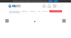 Desktop Screenshot of hewo-internetmarketing.de