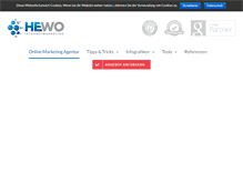 Tablet Screenshot of hewo-internetmarketing.de
